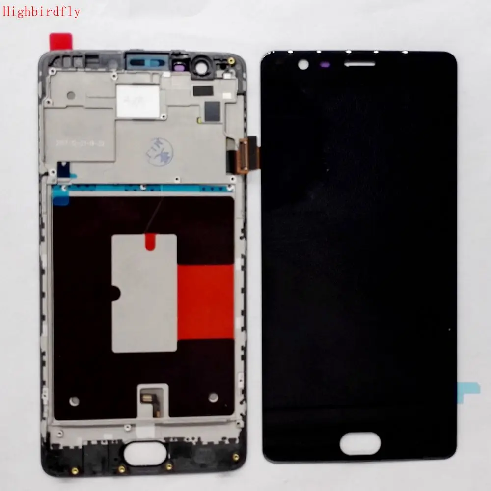 ЖК дисплей Amoled для Oneplus 3/Oneplus 3t A3000 A3003 A3010 + дигитайзер сенсорного стекла рамка