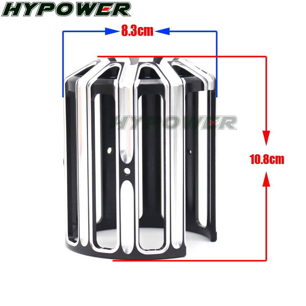 Мотоциклетный масляный фильтр сетчатая крышка черный литой хромированный