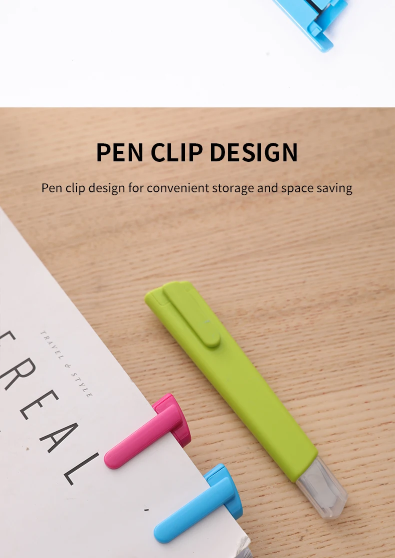 DELI E2038 Cutter Auto Lock Cutter Wood Box Paper Cutter Metal Stationery Utility Craft Knife Cutter Cutting Knife