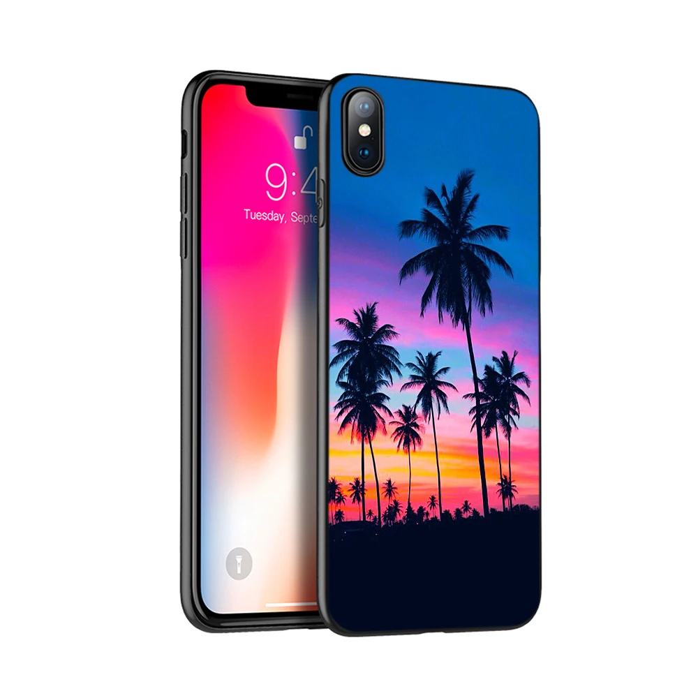 Черный чехол из термопластичного полиуретана для iphone 5 5s SE 2020 6 6s 7 8 plus x 10