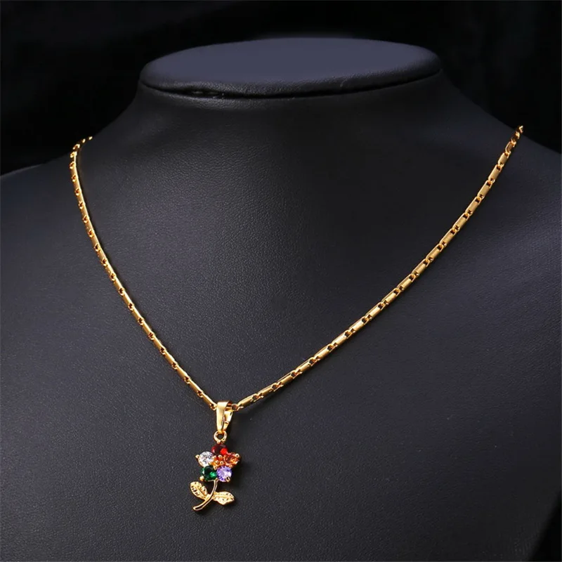 Женский комплект с цветком серьги и ожерелье модный желтый золотой цветной