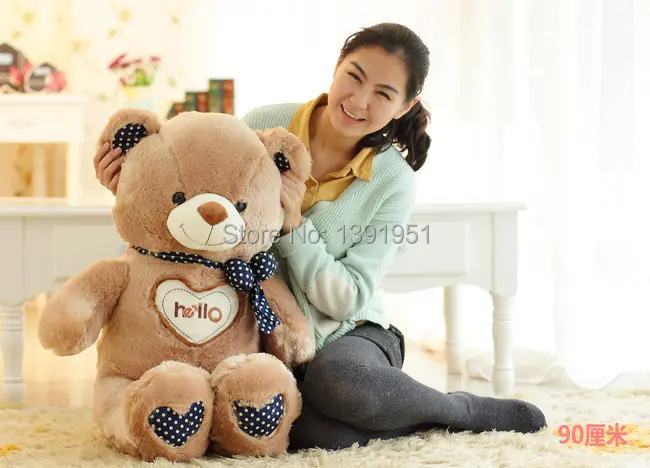 2015 Топовая продажа 70см Гигантский Медвежонок с Супер Мягким Брендовым Модным Подарком В Натуральную Величину Для Подруги.