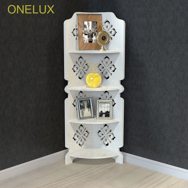 ONELUX 4 уровневая прозрачная акриловая угловая полка 31 Вт 22D 80H см|shelf|shelves corner |