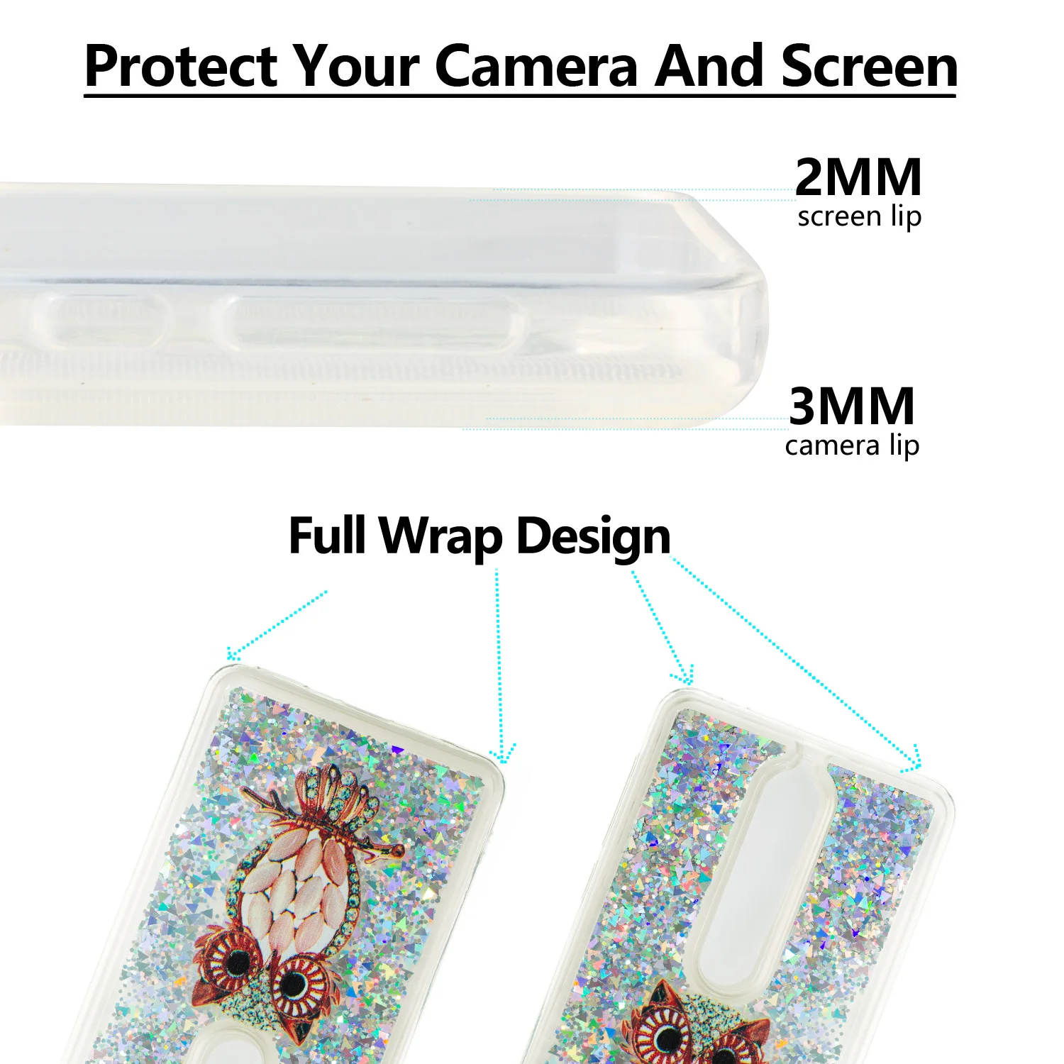 Luxury Bling Glitter For coque Nokia 6 2018 back cover case for funda 1 Quicksand Dynamic Liquid Silicone soft TPU etui |