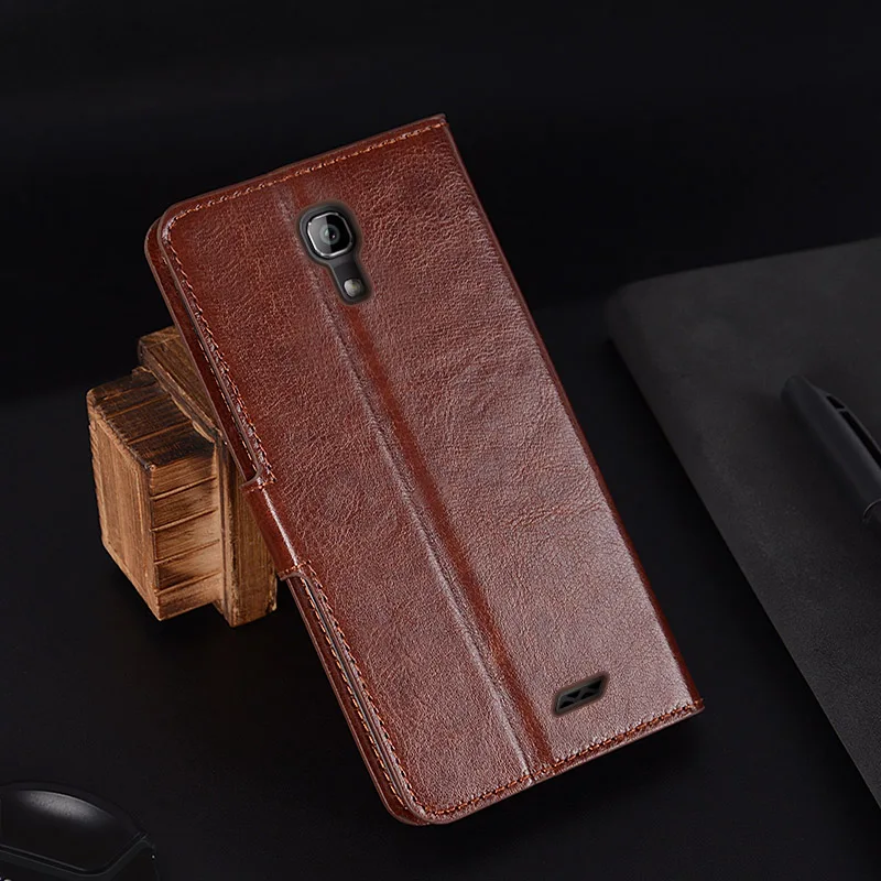 Для HOMTOM HT26 случае Fundas Coque Вертикальный флип чехол Кожаный для Обложка телефон