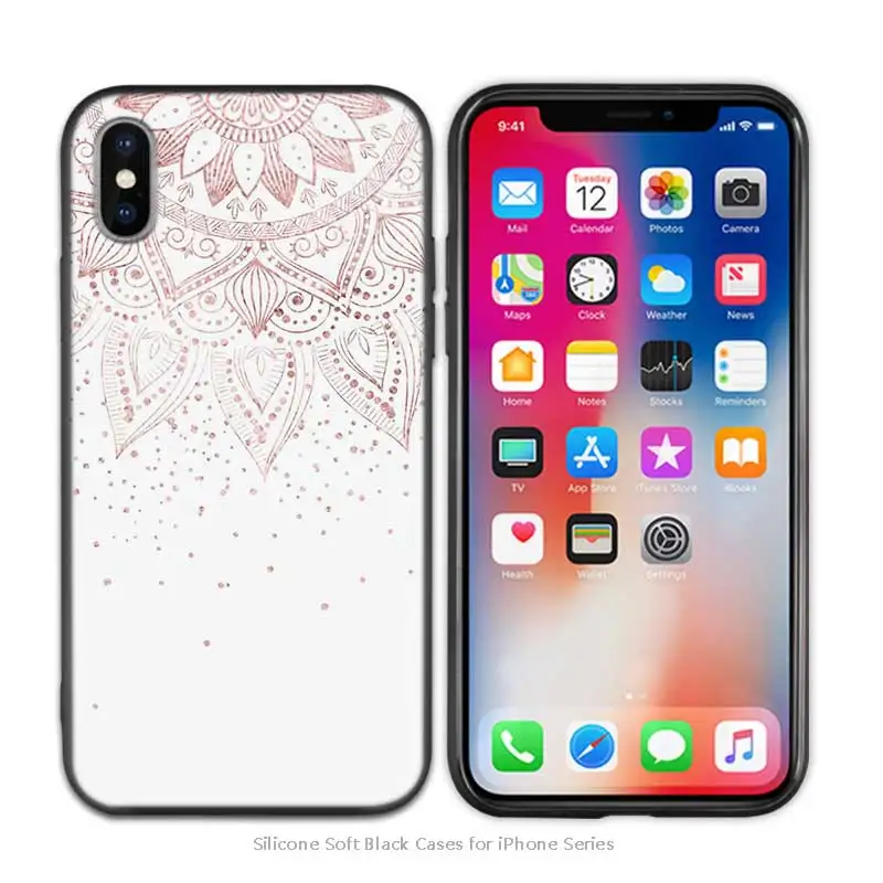 A010 Противоударный ТПУ силиконовый чехол с мандалой чакрой йогой для iPhone X XS XR XS 11 11Pro Max 7 8 6 6S 5 5S SE Plus Fundas Capa - Цвет: A010