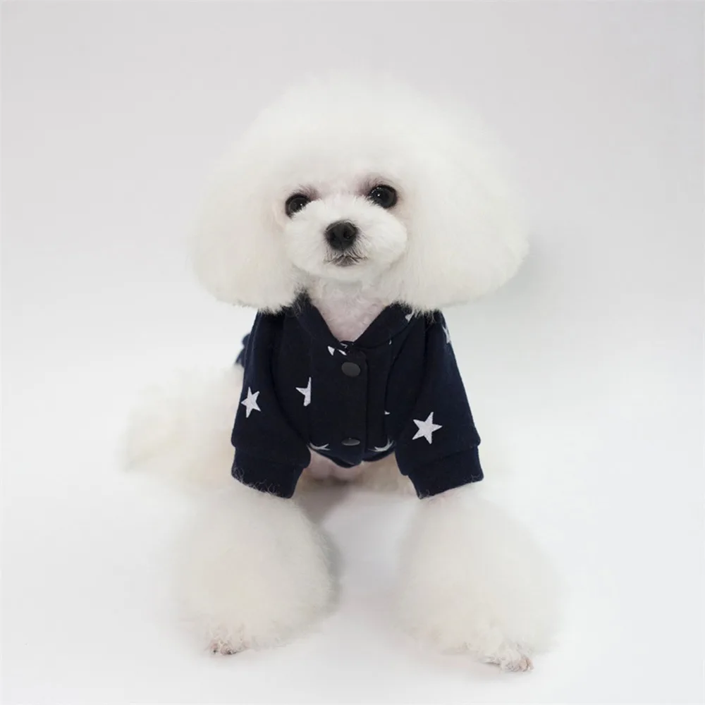 Five Stars Warm Dog Clothes Winter Soft Cotton Sweater Clothing Puppy Coats For Small Dogs Chihuahua Christmas Pet Costume