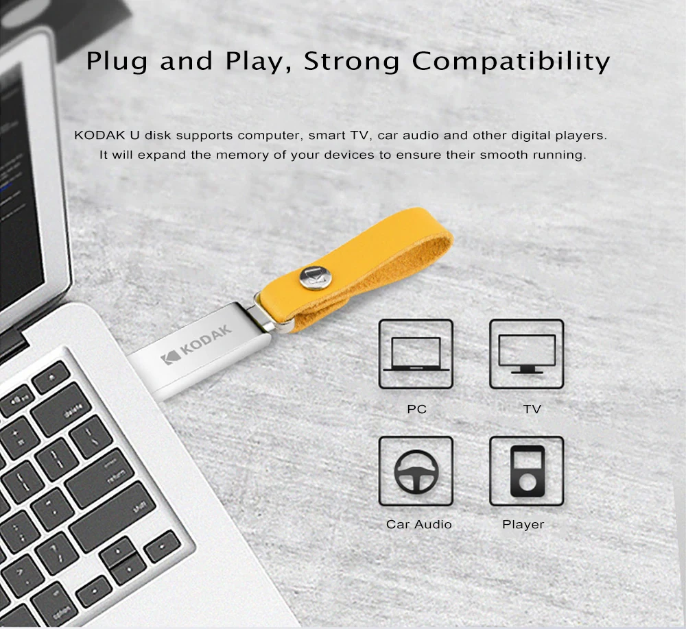 Kodak флеш-накопитель K123 USB 3,1 металлический USB флеш-накопитель 16 ГБ 32 ГБ 64 Гб 128 ГБ флеш-накопитель USB 3,0 флеш-накопитель U диск