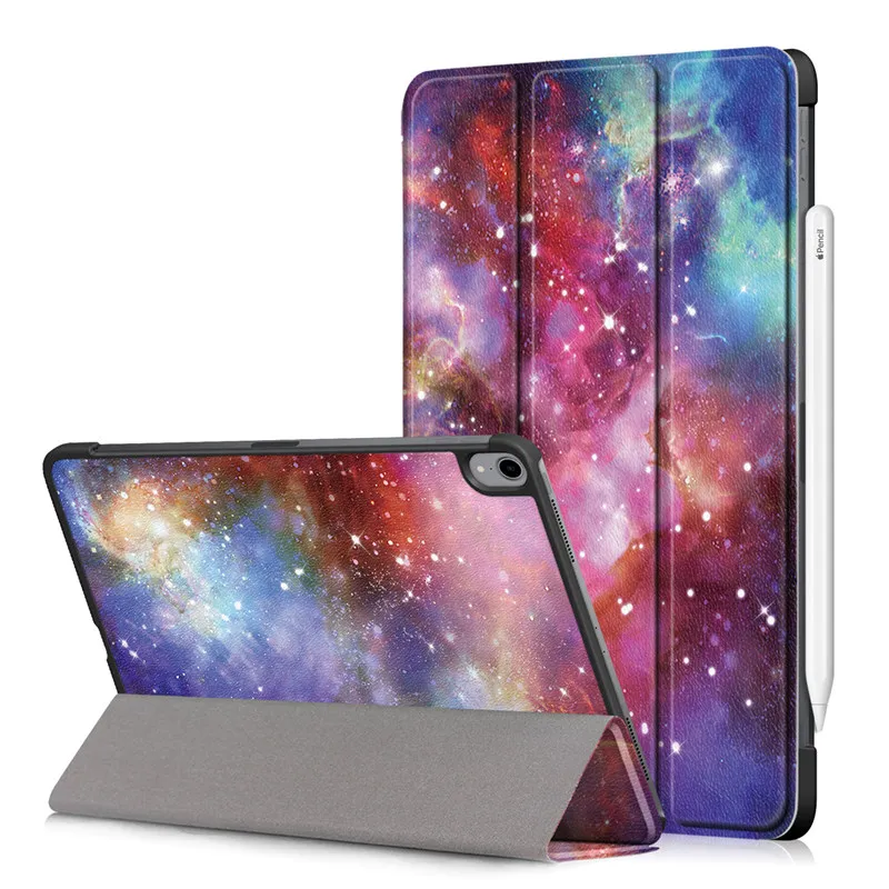 Flip Flower Painted Case for New IPad Pro 11 Release Ultra Slim PU Leather Trifold Stand Cover for IPad Pro 11 Case Fundas