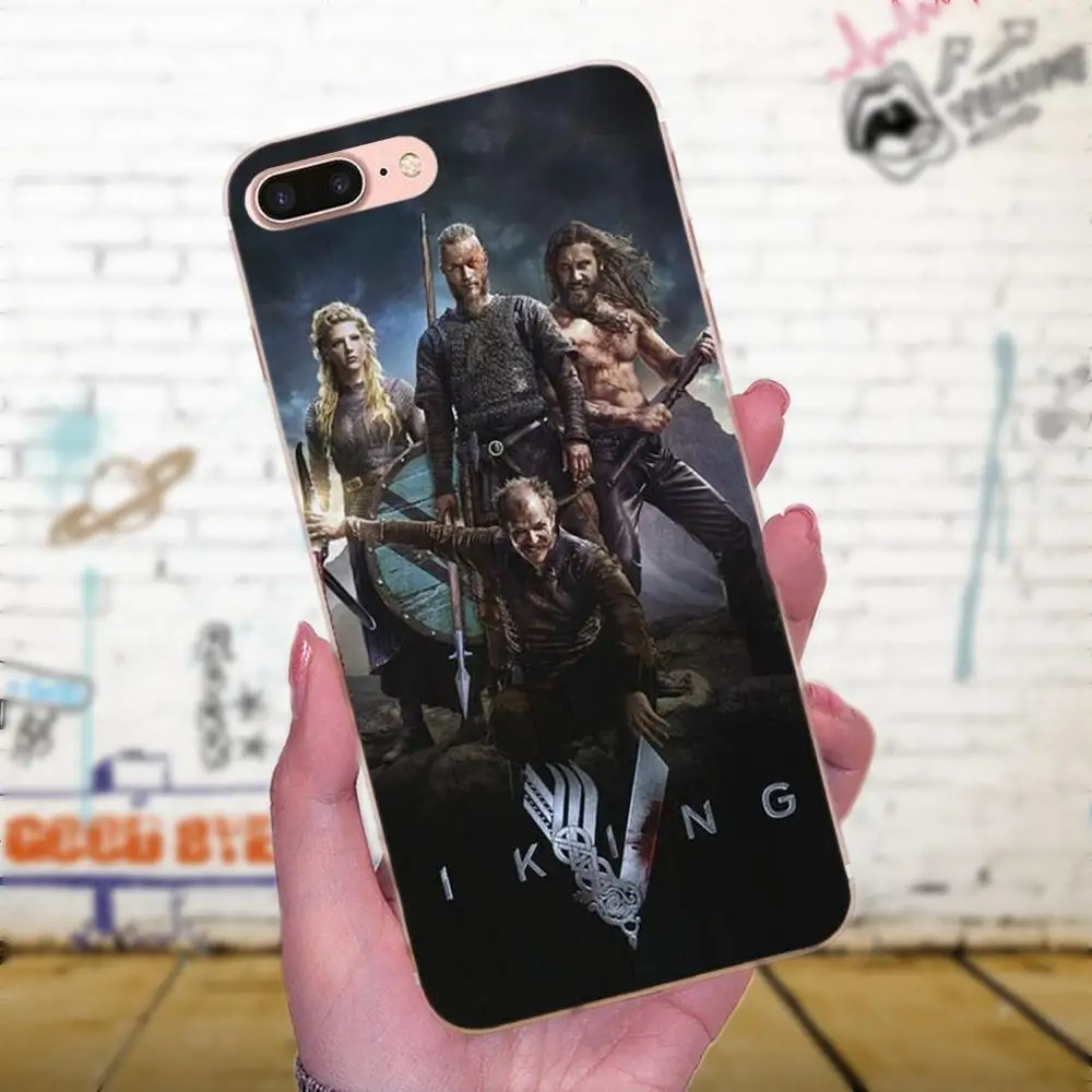 Для Galaxy A3 A5 A7 On5 On7 2015 2016 2017 Grand Alpha G850 Core2 Prime S2 I9082 мягкие сумки Чехлы Ragnar Lothbrok Vikings Bling