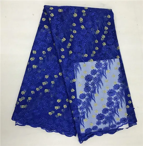 Popular party apparel material African net lace fabric French for dress WAN1 (5yards/lot) multi color | Дом и сад