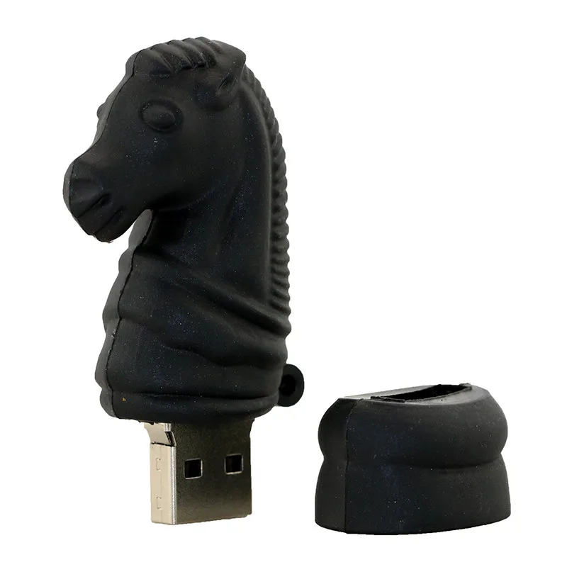 Деревянный международный шахматный USB 2,0 Usb флеш-накопитель Флешка лошадь U диск Usb креативная карта памяти 8GB 16GB 32GB 64GB Cle