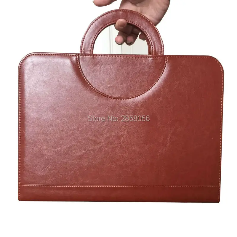 Деловой портфель из искусственной кожи на молнии папка для документов формата A4