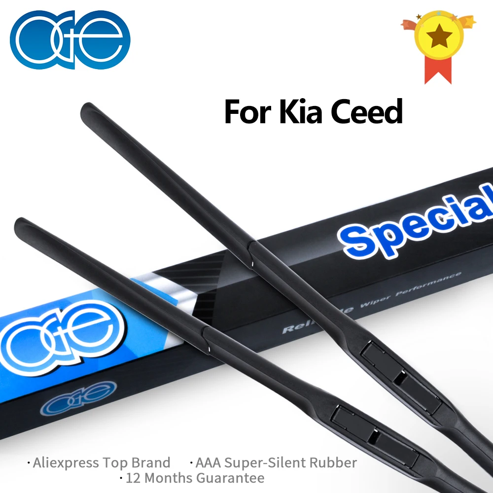 НГЕ стеклоочистителей для Kia Ceed 2006 2007 2008 2009 2010 2011 2012 2013 высокое качество ветровое стекло резиновые автомобильные аксессуары