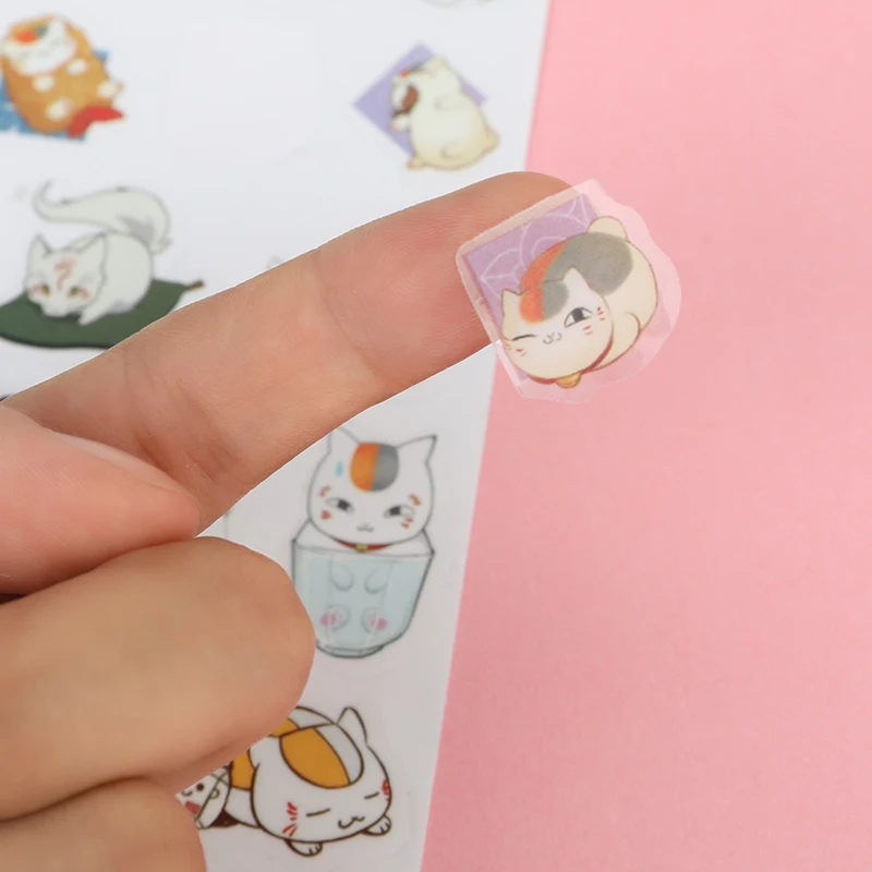 1 лист прозрачная Водонепроницаемая наклейка аниме милый мультфильм DIY альбом