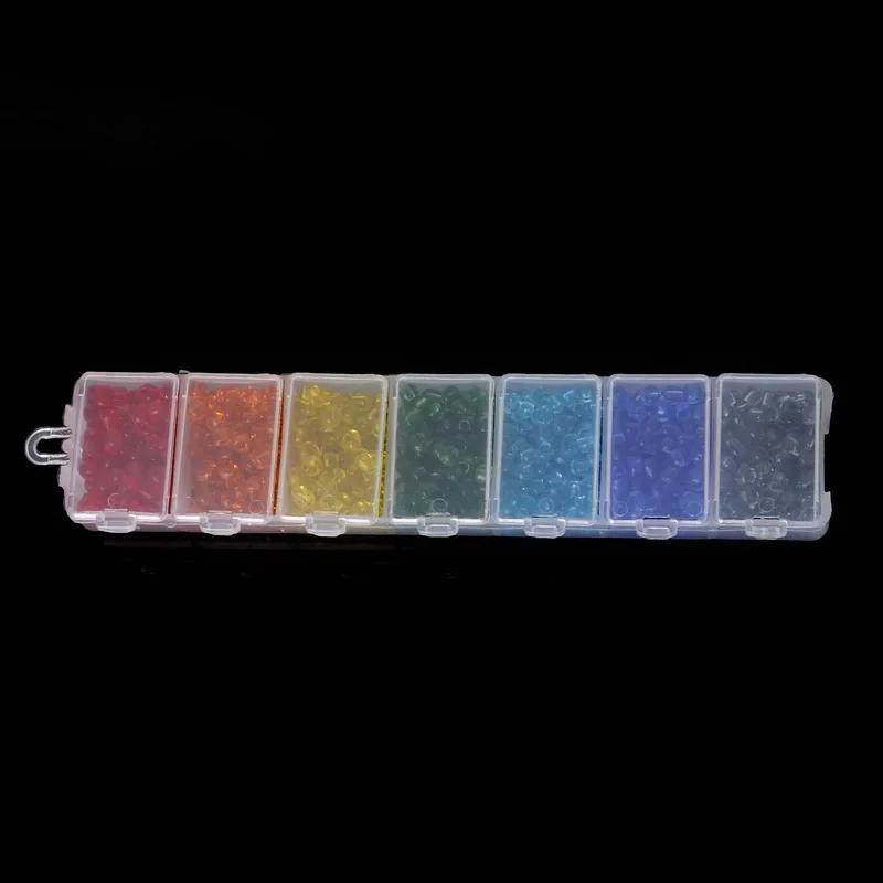 4mm approx 700pcs 2 мм 2800 шт/3 мм 1900 шт/4 мм 700 шт держатель только для ювелирных изделий чехол для дисплея стеклянный бисер Подходит для ювелирных изделий ожерелье DIY бисер комплект - Цвет: 4mm approx 700pcs