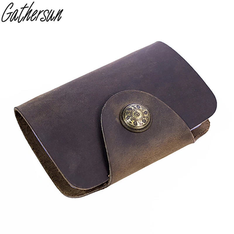 Gathersun бренд ручной работы из натуральной воловьей кожи винтажный набор карт банк