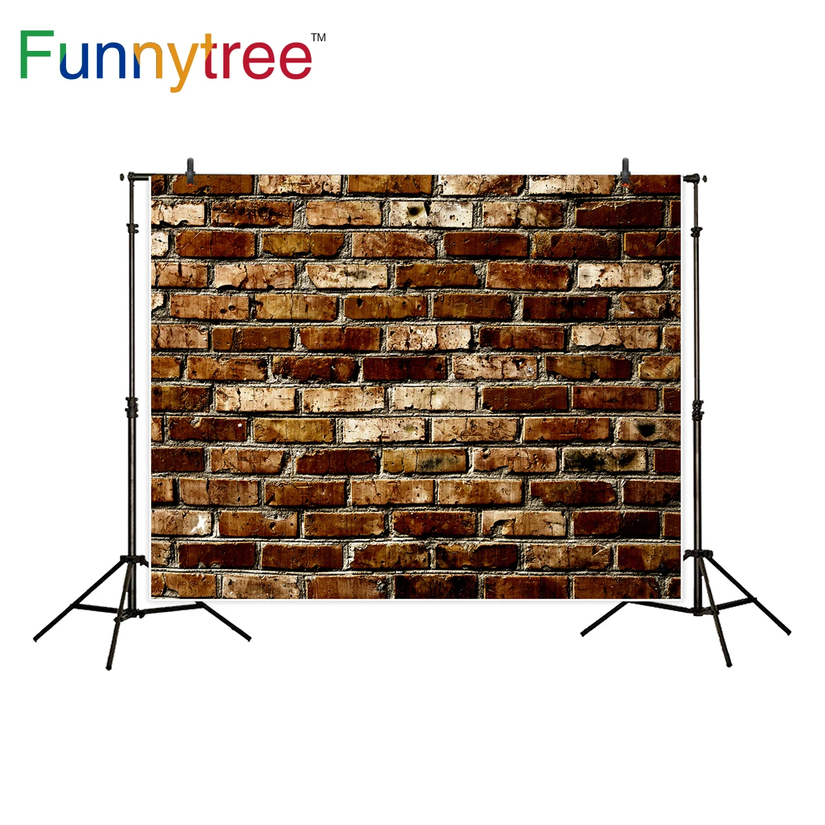Фон для фотосъемки Funnytree темная винтажная кирпичная стена декор комнаты фон