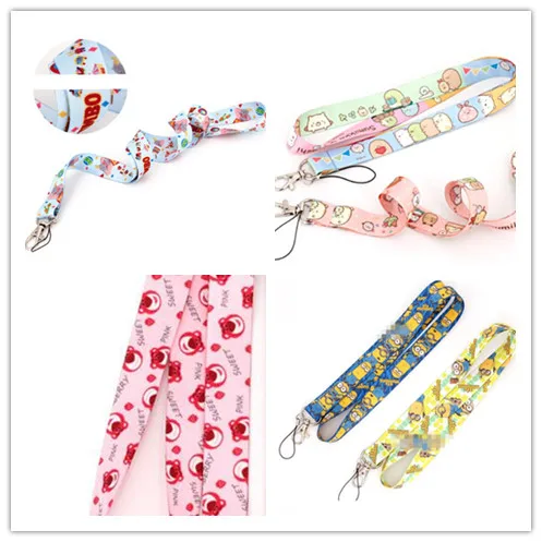 Новый мультфильм аниме игрушка клубника медведь слон ремешок на шею для