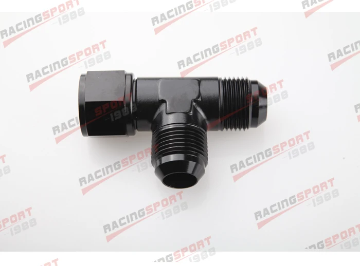 

AN-8Male To -8AN Male To -8AN Female Pipe Flare Tee T Piece Fuel Fitting BLACK