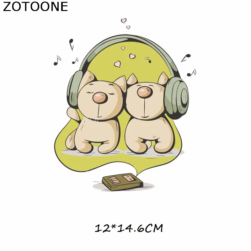 Патчи милые животные Единорог патч для одежды Собака Утюг на переводе DIY наклейки