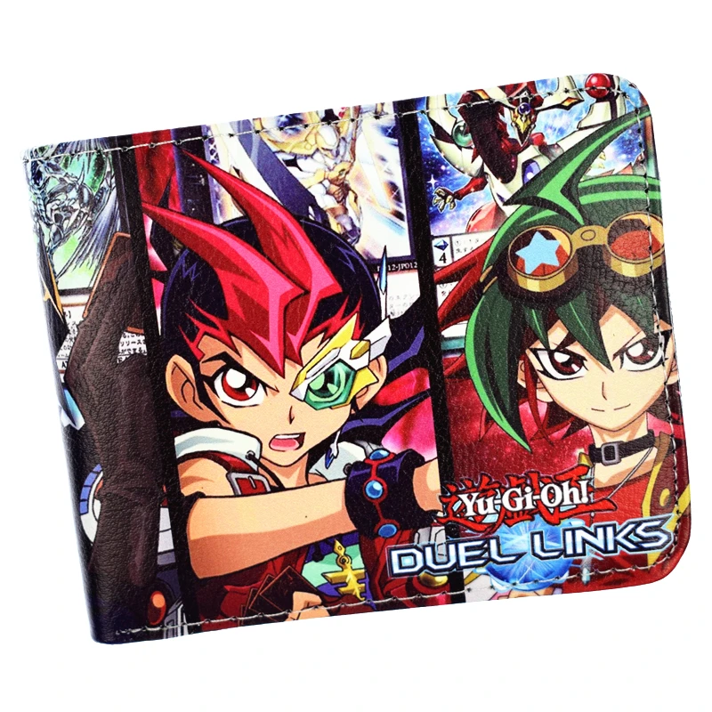 Yu Gi Oh бумажник мужской короткий кошелек кредитница кошельки|Мужские кошельки| |
