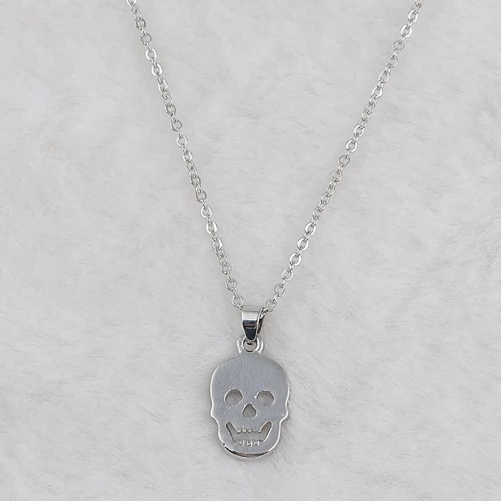 Панк Стиль Мужчины Женщины ожерелье из нержавеющей стали готические Стразы