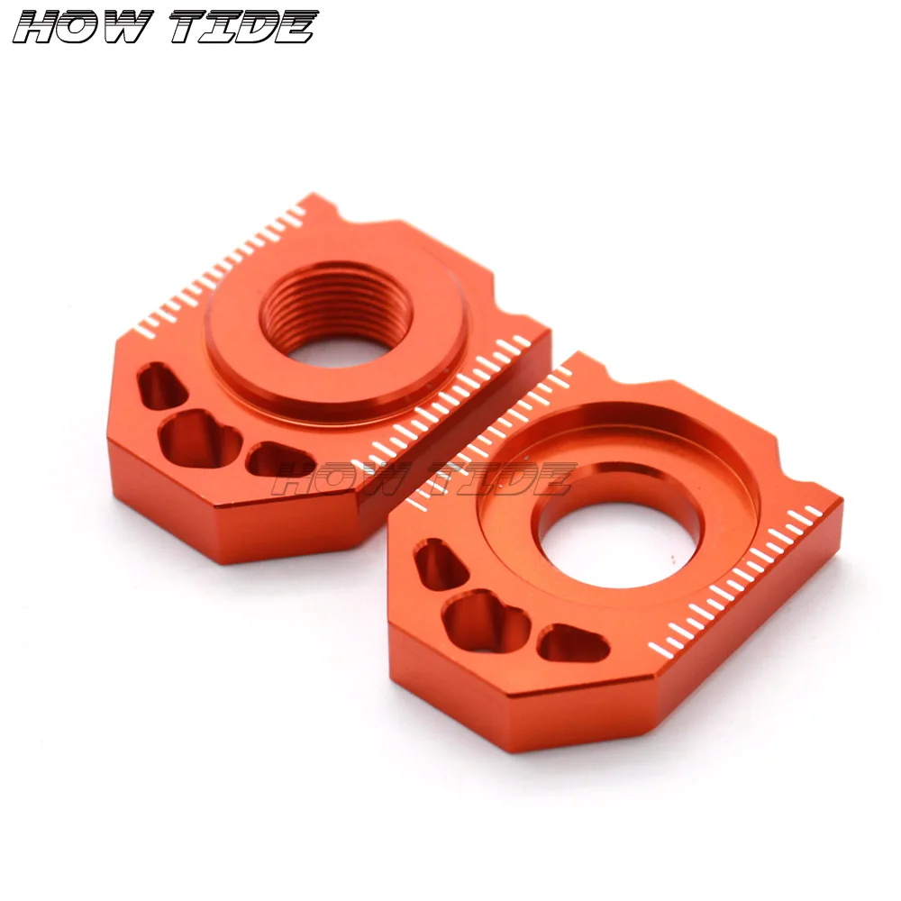 CNC сзади цепь Настройщик ось блока для KTM SX SX-F XC XC-F EXC EXC-F XC-W XCF-W 85 125 150 300 350 450 530 SX85 EXC250 EXC300 - Цвет: orange