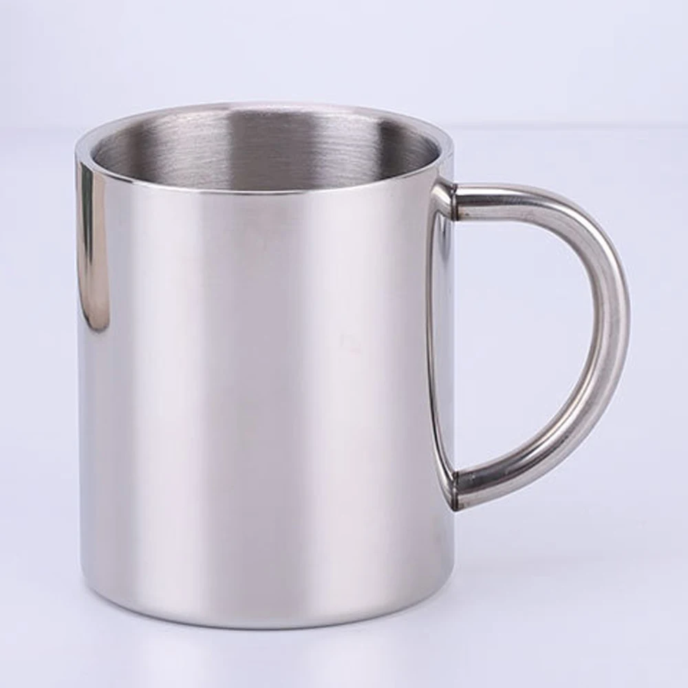 С двойными стенками из нержавеющей стали кофе 220/300/400ml портативный чашка термос кофе кувшин для молока чашки чая двойной офис стакана воды кружки