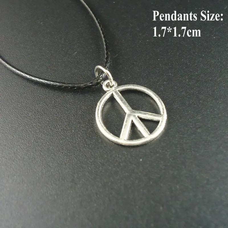 Лидер продаж винтажное ожерелье из кожаного сплава с маленькими подвесками Мир