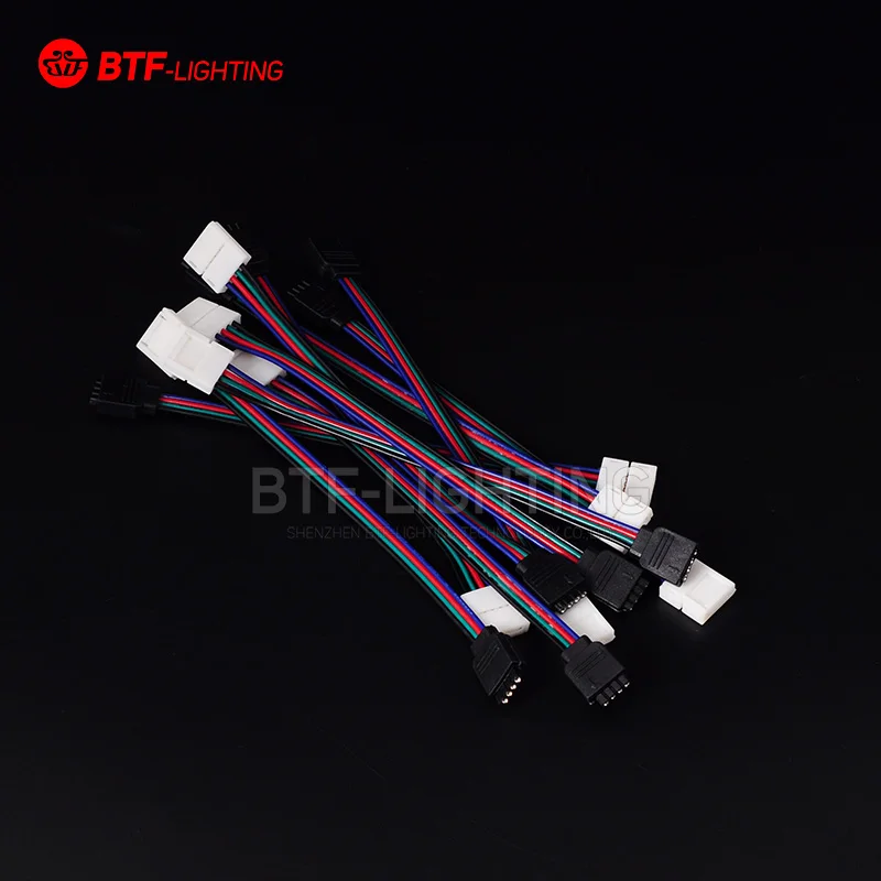 RGB светодиодные аксессуары 4pin 10 мм 5050 Артикул лампа Разъем от простой сварочной