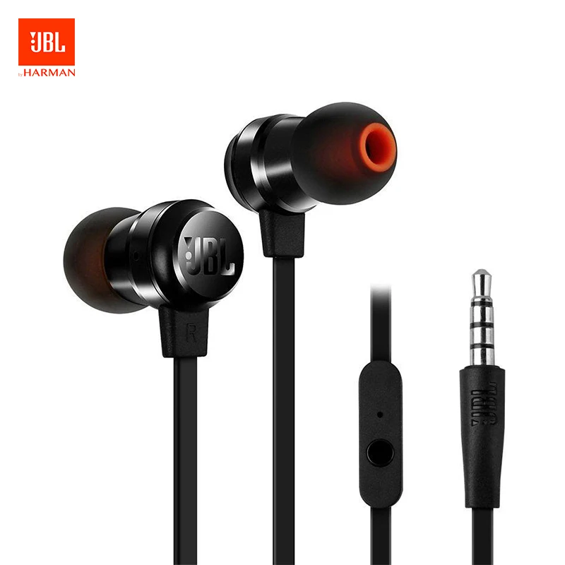 JBL T280A стерео наушники-вкладыши с плоским кабелем встроенным пультом