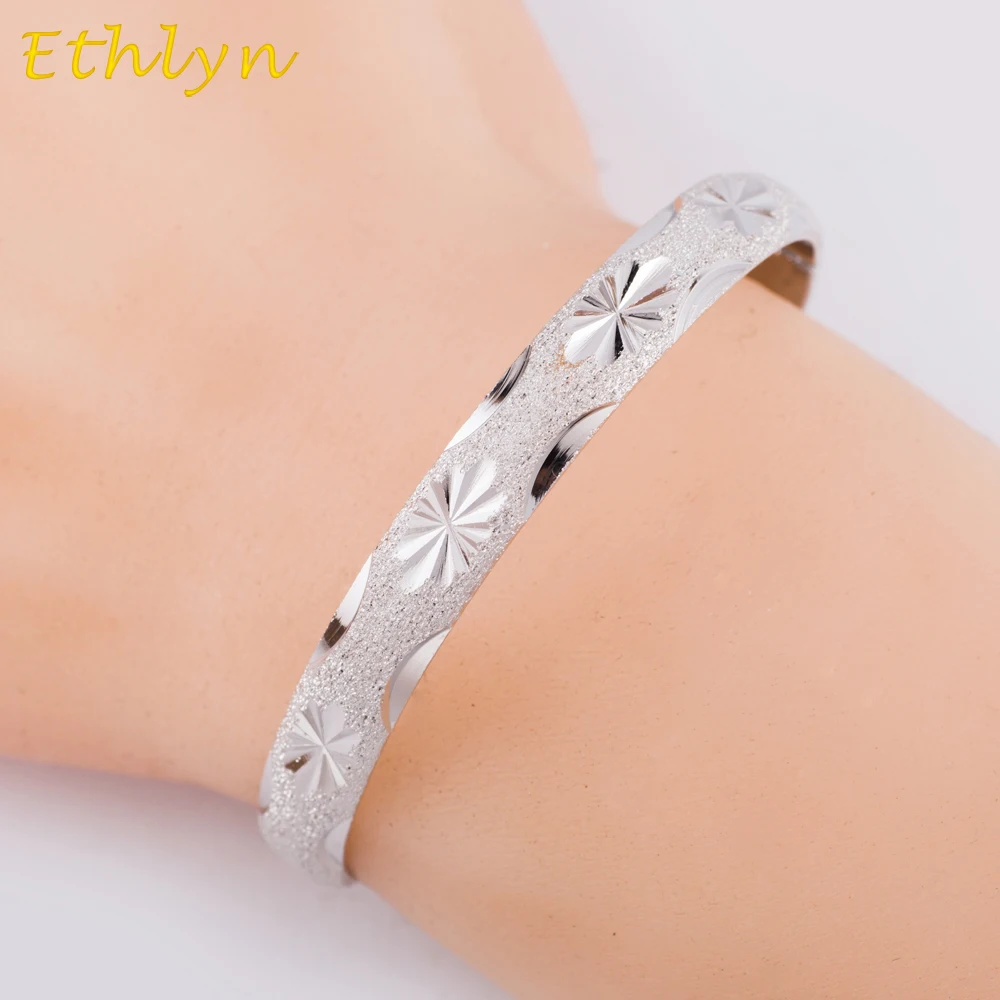 Ethlyn браслеты из Дубая ширина 8 мм белое золото ювелирное изделие браслет с