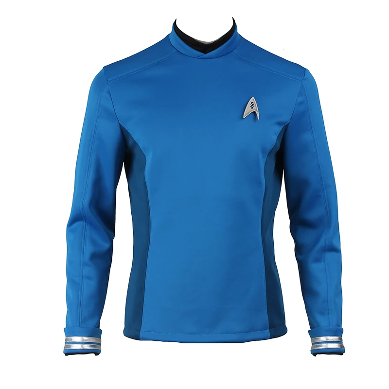 Startreks Beyond Costume Science Officer Leonard McCoy Bones Косплей рубашка синий униформа для взрослых мужчин Хэллоуин Карнавальный наряд