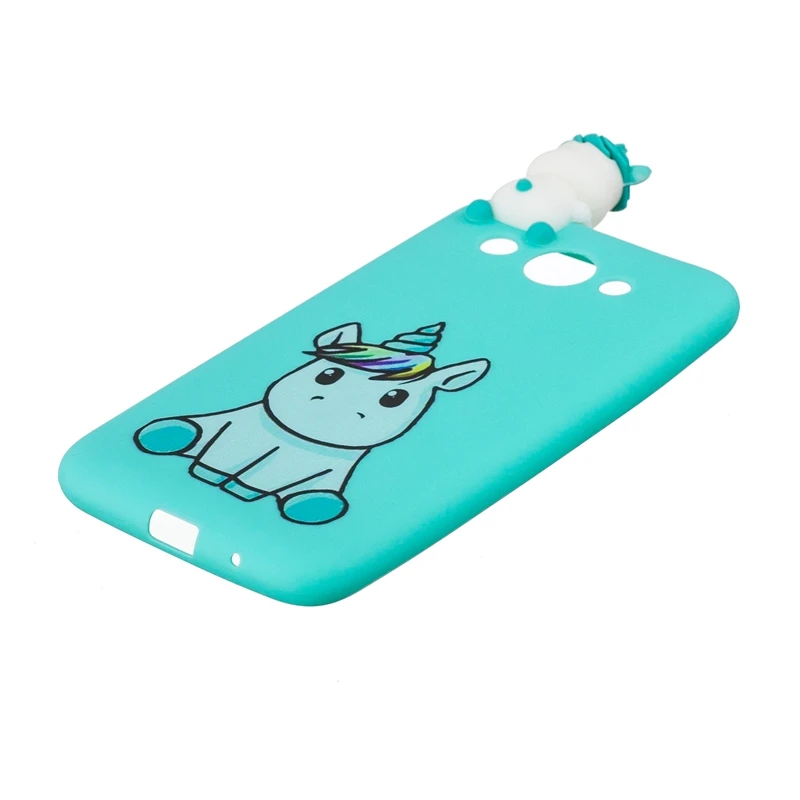 3D Case For Huawei Y3 2018 Cute Panda Unicorn Cat Dog Phone Cases Coque Etui |