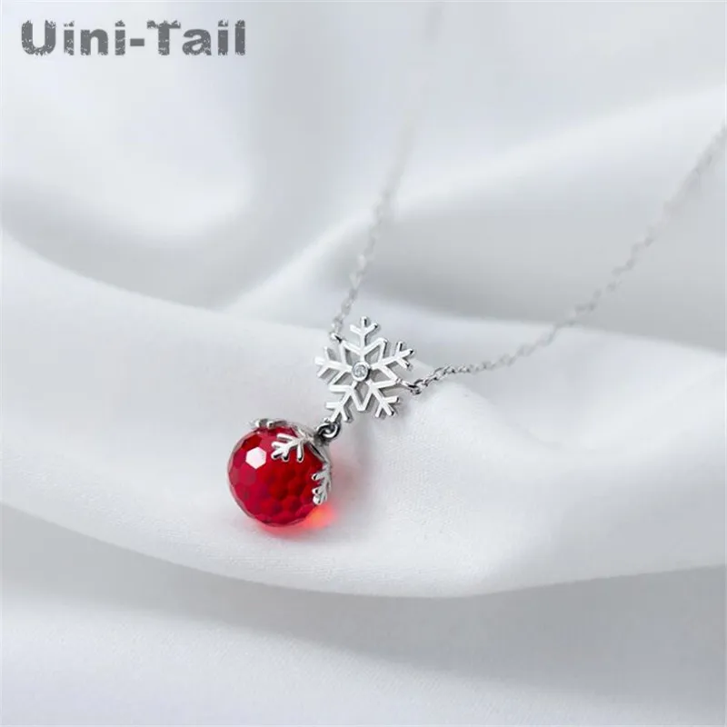 Uini-Tail популярное Новое рождественское ожерелье из стерлингового серебра 925 пробы