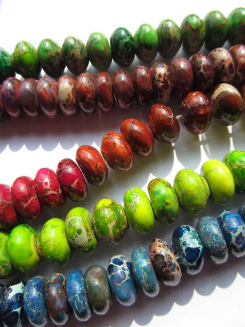 

2strands 4-12mm Sea Sediment Imperial Jasper stone Round rondelle pinwheel lapis blue purple auqa blue red violet green mixed lo