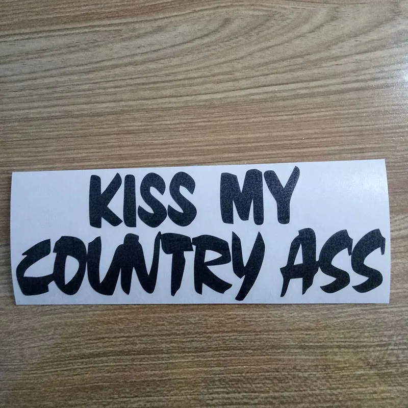 Виниловая наклейка Kiss My Country для стайлинга автомобиля грузовика дизельного