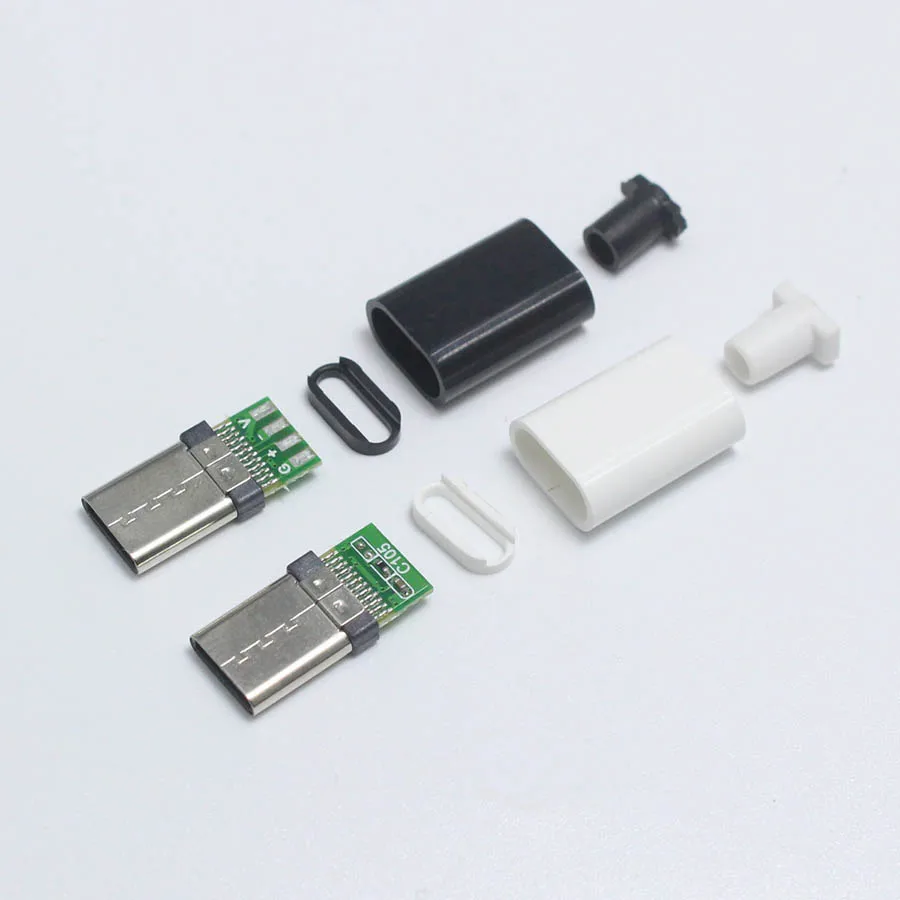 USB 3 1 type C штекер EClyxun 100 набор сделай сам двусторонняя сварочная вилка типа разъем