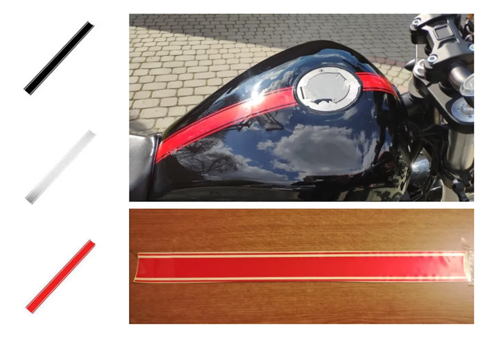 50 см автомобиль мотоцикл форма наклейка DIY топливный бак крышка Светоотражающая