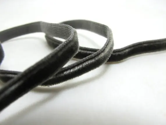 6 / 9/ 16/ 22mm || Single Face ELASTIC STRETCHY Velvet Ribbon Swiss Made Nylon by the YARD | Дом и сад