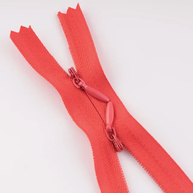 Red 60CM Зубная щетка с двумя головками и невидимые застежки-молнии для шитья; Одежда для кормящих мам; застежка-молния для одежды № 3 нейлон ткань мягкая для детских бутылочек, FC156 - Цвет: Red 60CM