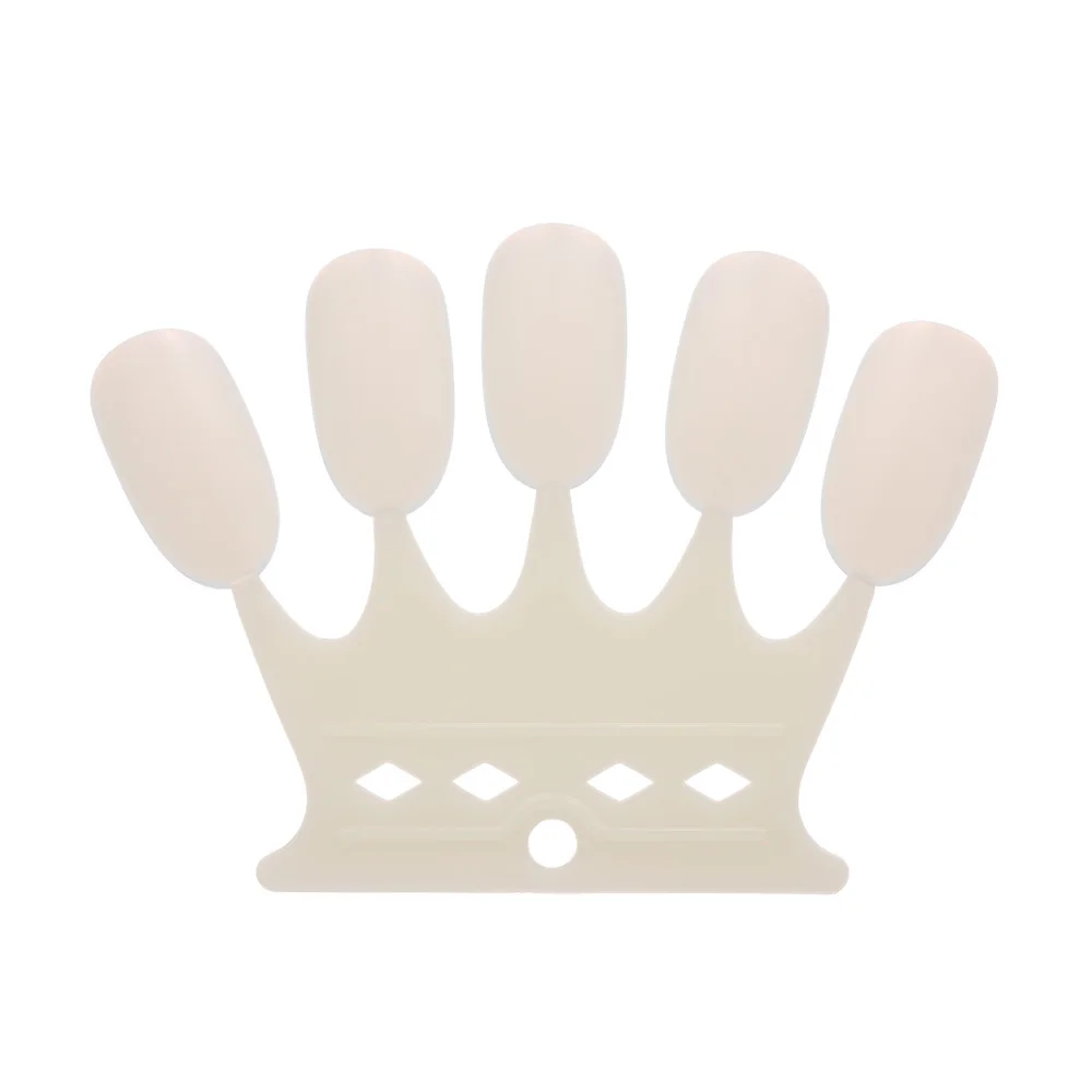 10 шт. накладные ногти в форме короны натуральный прозрачный акриловый УФ-гель