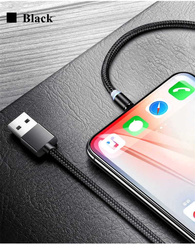 Светодиодный магнитный usb-кабель для зарядки кабеля USB type C Магнитный зарядный кабель для передачи данных Micro usb кабель для samsung Xiaomi huawei USB шнур