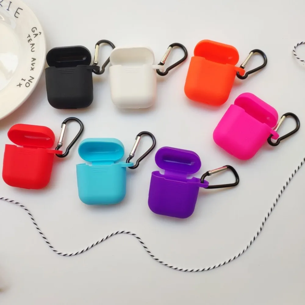 Для Airpods аксессуары силиконовый защитный чехол Bluetooth беспроводные наушники чехол для Apple Air pods чехол зарядная коробка fundas