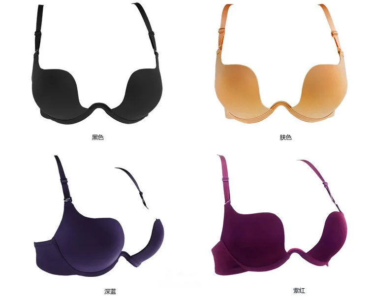 Бюстгальтер пуш ап с глубоким U образным вырезом и открытой спиной|bras 50c|bra enhancerbra