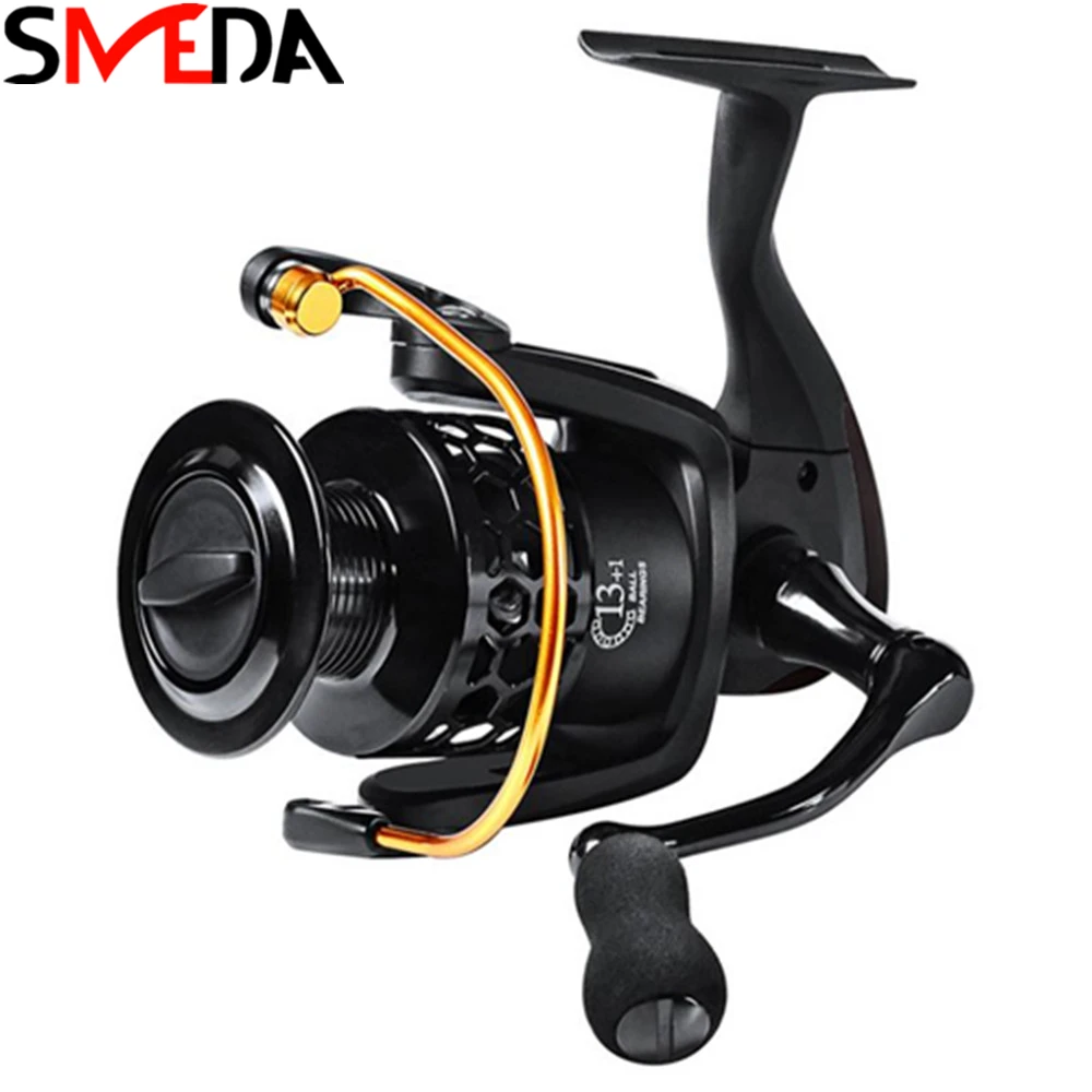 

Спиннинговая Рыболовная катушка 13BB Carretilha Wheel 5,0: 1 Рыболовная катушка 13 кг максимальная тяга мощность спиннинговое колесо длинные литые рыбо...