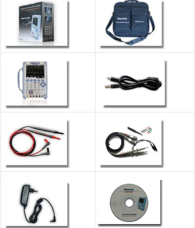 Hantek DSO1062B цифровой Ручной осциллограф мультиметр 2CH 60 МГц 1Gsa/S частота дискретизации 1 м глубина памяти 6000 отсчетов DMM
