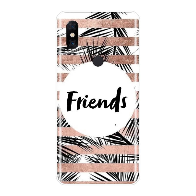 Задняя крышка для Xiaomi Mi Mix 1 2 2S 3 Heart Airplane Star Marble Leaf силиконовый мягкий чехол