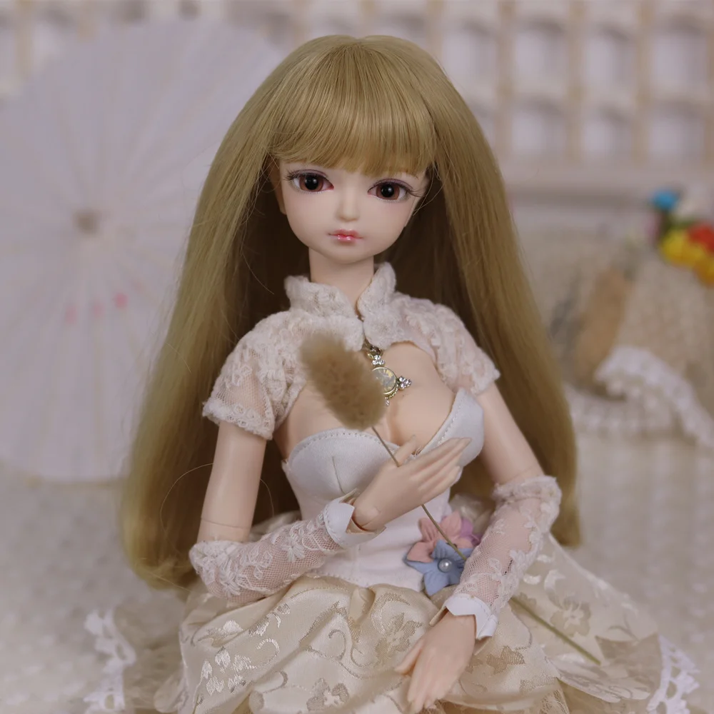 Шарнирная кукла Dream Fairy 1/4 45 см милая девушка с макияжем золотые длинные волосы